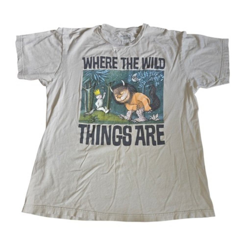 Where The Wild Things Are Sand Color Short Sleeve T-Shirt Size Large